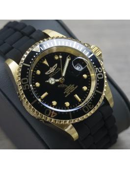 Invicta Pro Diver 23681 Reloj de Hombre - Movimiento Automático - Acero Inoxidable con Esfera Negra - 40 mm