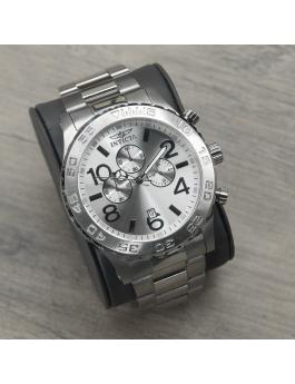 Invicta Specialty 1269 Reloj de Hombre - Movimiento de Cuarzo - Acero Inoxidable con Esfera Plateada - 50 mm