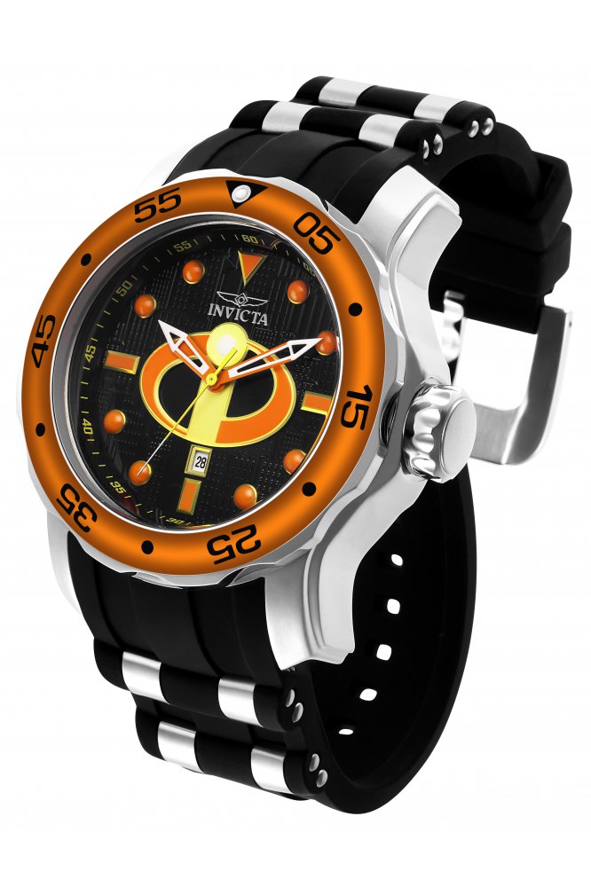 #W038 Invicta Disney Pixar The Incredibles 26858 Men\'s 52mm Black Quartz  Watch Invicta Disney Pixar The Incredibles Women main image 2