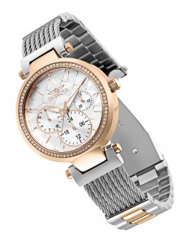 Invicta Angel 28922 Reloj de mujer - Movimiento de cuarzo - Acero inoxidable con esfera blanca - 36 mm