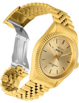 Invicta Specialty 29388 Men's Watch - Quartz Movement - Stainless Steel with Gold Dial - 43 mm