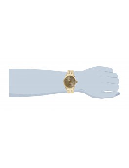 Invicta Specialty 29388 Relógio Masculino - Movimento de Quartzo - Aço Inoxidável com Mostrador Dourado - 43 mm