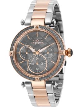 Invicta Bolt 28963 Reloj de Mujer - Movimiento de Cuarzo - Acero Inoxidable con Esfera Gris - 36 mm