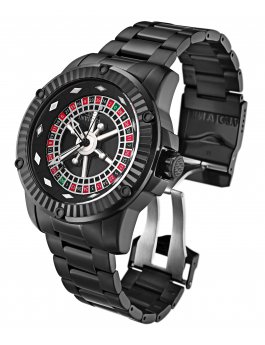 Invicta Specialty 28712 Reloj para Hombre - Movimiento Automático - Acero Inoxidable con Esfera Negra - 52 mm