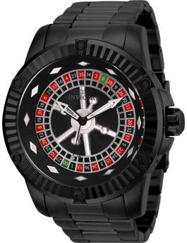 Invicta Specialty 28712 Reloj para Hombre - Movimiento Automático - Acero Inoxidable con Esfera Negra - 52 mm