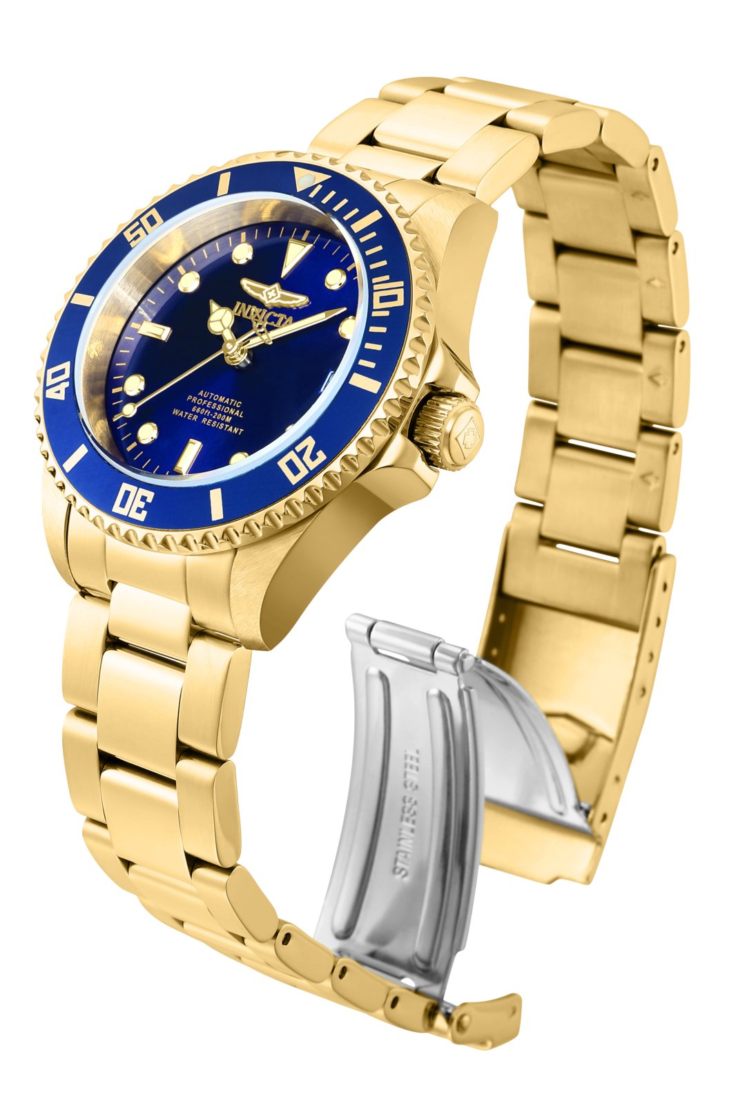 Invicta Pro Diver 28949 Herrenuhr - Automatikwerk - Edelstahl mit blauem Zifferblatt - 47 mm