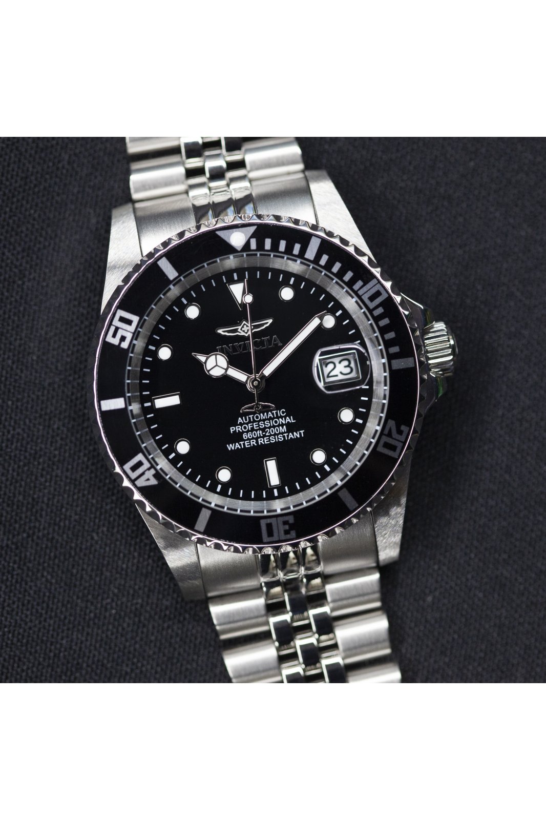 Invicta Pro Diver 29178 Men's Watch - Automatic Movement - Stainless Steel with Black Dial - 42 mm