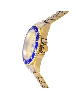 Invicta Pro Diver 29185 Herrenuhr - Automatikwerk - Edelstahl mit goldenem Zifferblatt - 42 mm