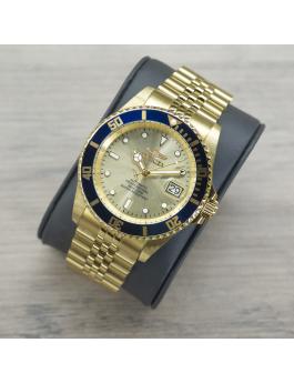 Invicta Pro Diver 29185 Herrenuhr - Automatikwerk - Edelstahl mit goldenem Zifferblatt - 42 mm