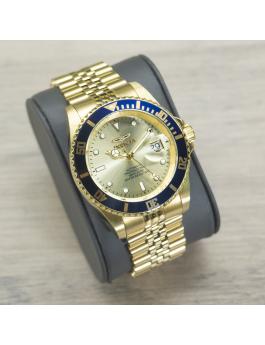 Invicta Pro Diver 29185 Herrenuhr - Automatikwerk - Edelstahl mit goldenem Zifferblatt - 42 mm