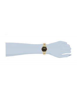 Invicta Pro Diver 29190 Reloj para Mujer - Movimiento de Cuarzo - Acero Inoxidable con Esfera Negra - 34 mm