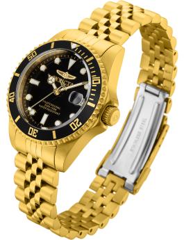 Invicta Pro Diver 29190 Reloj para Mujer - Movimiento de Cuarzo - Acero Inoxidable con Esfera Negra - 34 mm