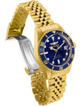 Invicta Pro Diver 29191 Dameshorloge - Quartz Uurwerk - Roestvrij Staal met Blauwe Wijzerplaat - 34 mm