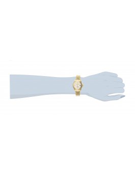 Invicta Pro Diver 29192 Reloj para Mujer - Movimiento de Cuarzo - Acero Inoxidable con Esfera Blanca - 34 mm