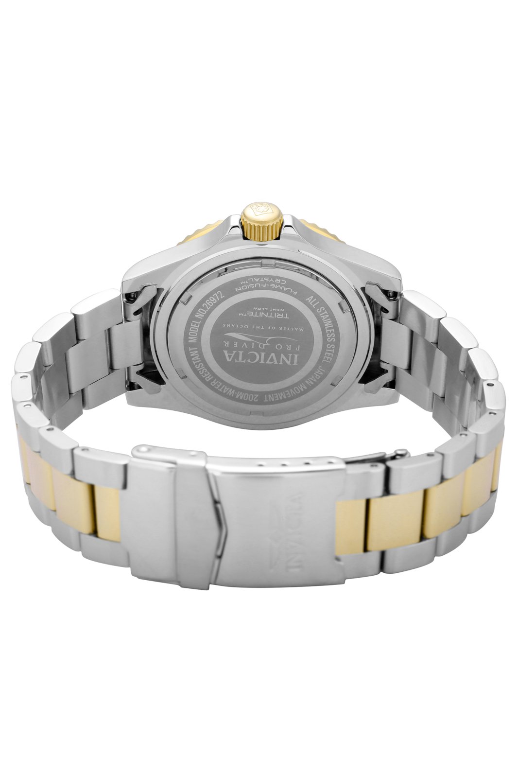  Invicta Men's Pro Diver Quartz Watch with Stainless Steel  Strap, Two Tone, 20 (Model: 26972) : Invicta: Clothing, Shoes & Jewelry