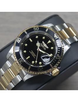 Invicta Pro Diver 26973 Herenhorloge - Quartz Uurwerk - Roestvrij Staal met Zwarte Wijzerplaat - 40 mm