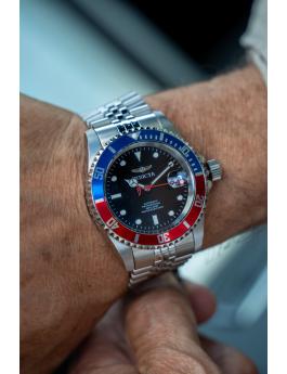 Invicta Pro Diver 29176 Herrenuhr - Automatikwerk - Edelstahl mit schwarzem Zifferblatt - 42 mm