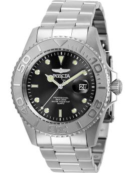 Invicta Pro Diver 29944 Men's Watch - Quartz Movement - Stainless Steel with Black Dial - 43 mm
