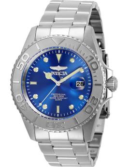 Invicta Pro Diver 29945 Men's Watch - Quartz Movement - Stainless Steel with Blue Dial - 43 mm