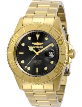 Invicta Pro Diver 29946 Men's Watch - Quartz Movement - Stainless Steel with Black Dial - 43 mm