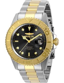 Invicta Pro Diver 29948 Men's Watch - Quartz Movement - Stainless Steel with Black Dial - 43 mm