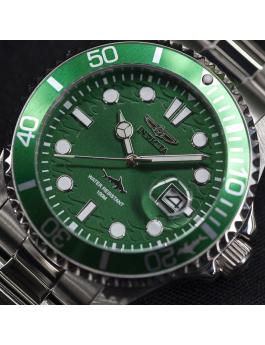 Invicta Pro Diver 30020 Orologio da Uomo - Movimento al Quarzo - Acciaio Inossidabile con Quadrante Verde - 43 mm