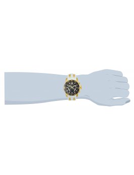 Invicta Pro Diver - SCUBA 20289 Herrenuhr - Quarzwerk - Edelstahl mit schwarzem Zifferblatt - 48 mm