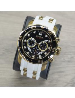 Invicta Pro Diver - SCUBA 20289 Herrenuhr - Quarzwerk - Edelstahl mit schwarzem Zifferblatt - 48 mm