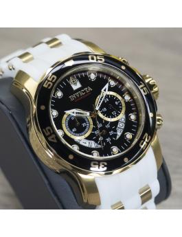 Invicta Pro Diver - SCUBA 20289 Herrenuhr - Quarzwerk - Edelstahl mit schwarzem Zifferblatt - 48 mm