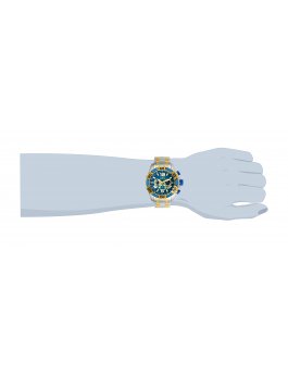 Invicta Pro Diver - SCUBA 25855 Reloj de hombre - Movimiento de cuarzo - Acero inoxidable con esfera azul - 50 mm