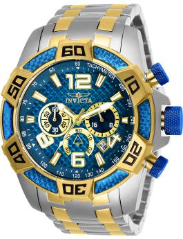 Invicta Pro Diver - SCUBA 25855 Reloj de hombre - Movimiento de cuarzo - Acero inoxidable con esfera azul - 50 mm