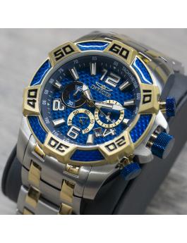 Invicta Pro Diver - SCUBA 25855 Reloj de hombre - Movimiento de cuarzo - Acero inoxidable con esfera azul - 50 mm