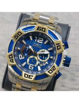 Invicta Pro Diver - SCUBA 25855 Reloj de hombre - Movimiento de cuarzo - Acero inoxidable con esfera azul - 50 mm