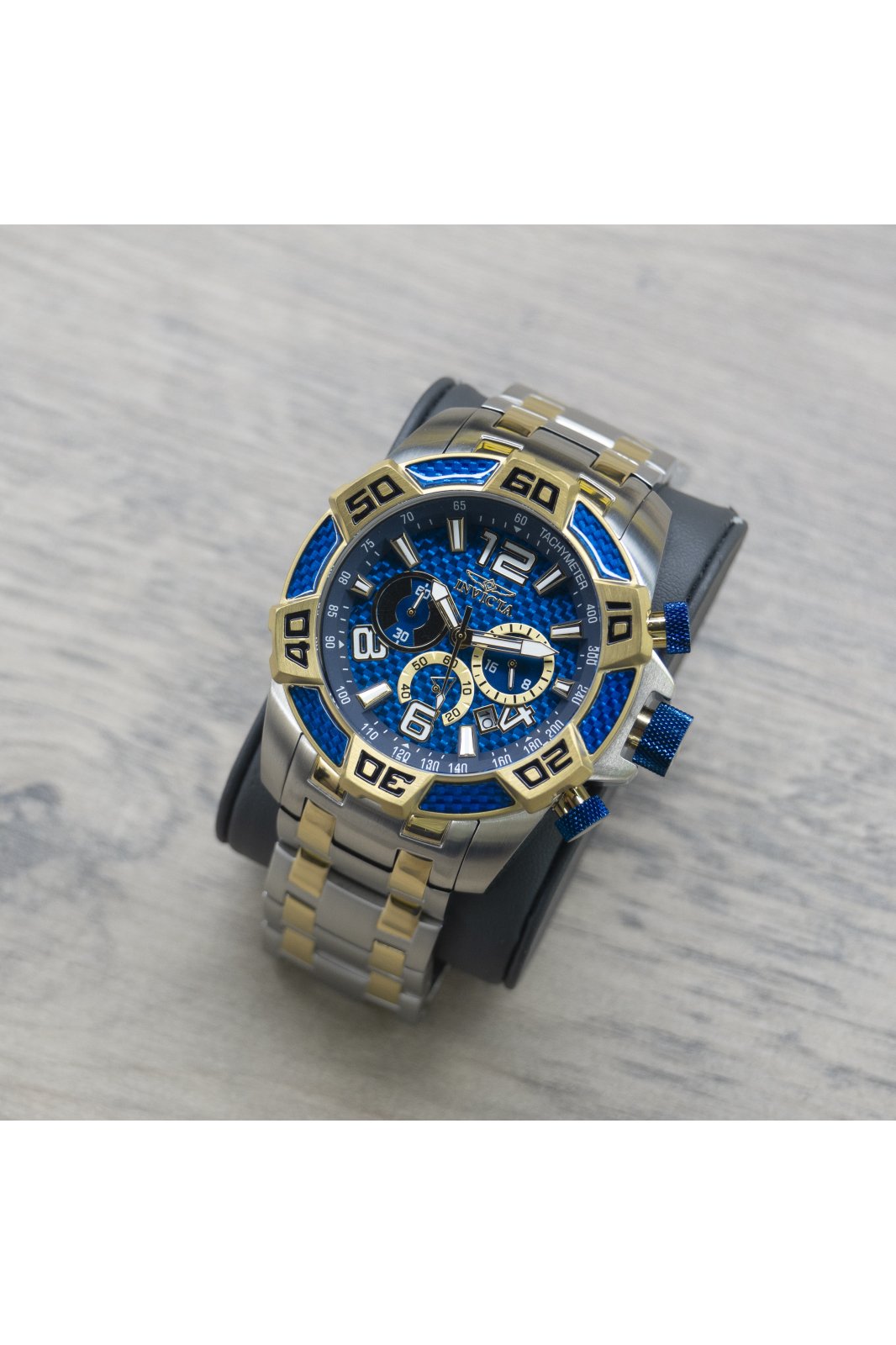 Invicta Pro Diver - SCUBA 25855 Reloj de hombre - Movimiento de cuarzo - Acero inoxidable con esfera azul - 50 mm