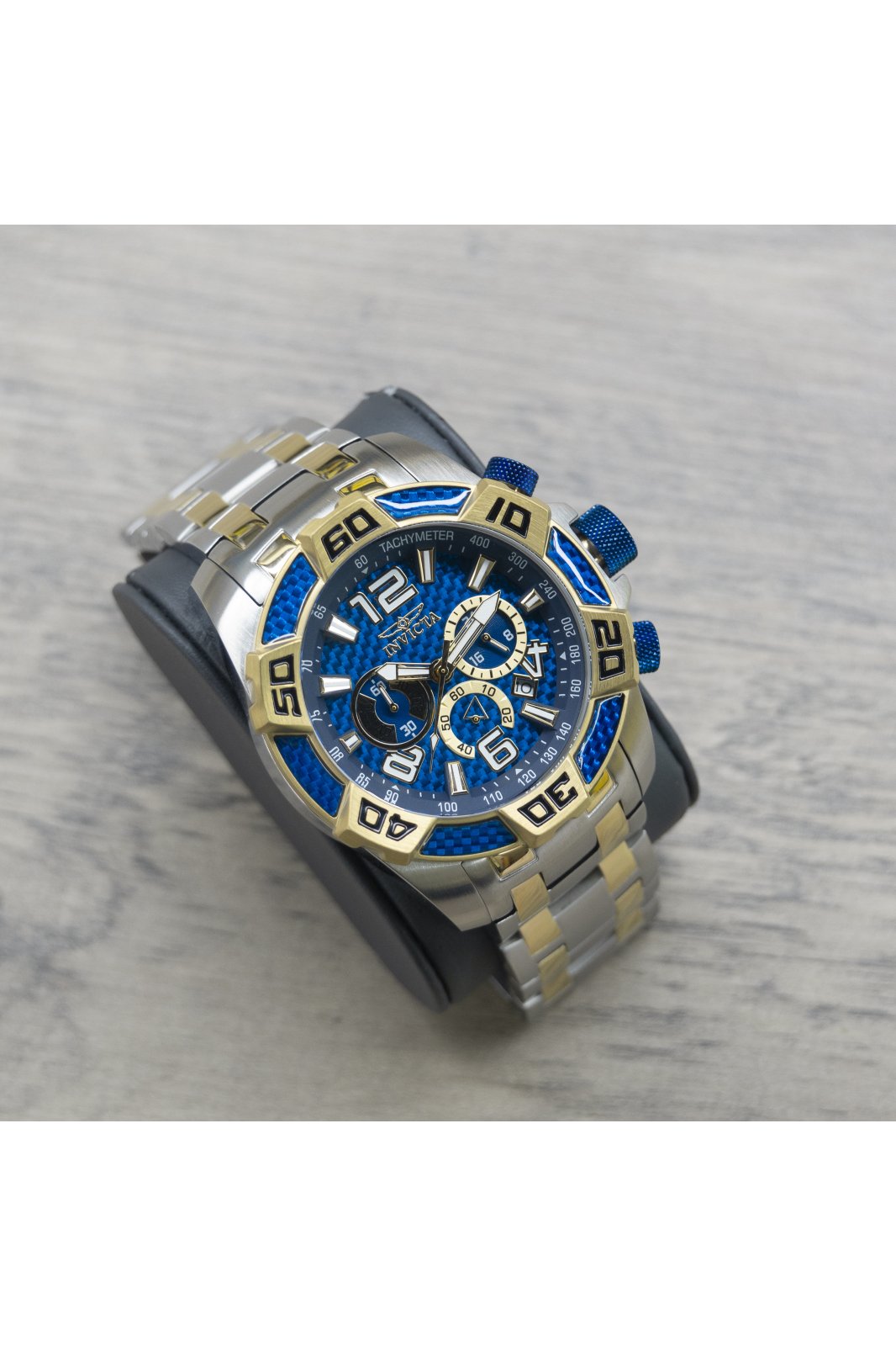 Invicta Pro Diver - SCUBA 25855 Reloj de hombre - Movimiento de cuarzo - Acero inoxidable con esfera azul - 50 mm