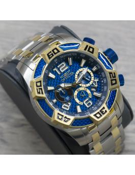 Invicta Pro Diver - SCUBA 25855 Reloj de hombre - Movimiento de cuarzo - Acero inoxidable con esfera azul - 50 mm