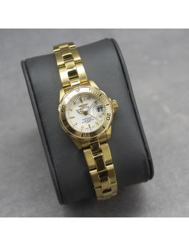 Invicta Pro Diver 8945 Damenarmbanduhr - Quarzwerk - Edelstahl mit Weißem Zifferblatt - 24 mm