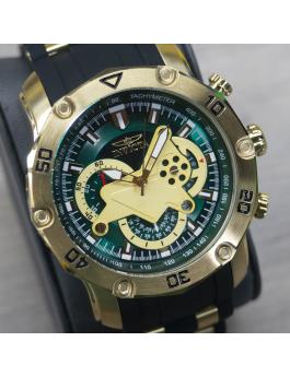 Invicta Pro Diver - SCUBA 23425 Orologio da uomo - Movimento al quarzo - Acciaio inossidabile con quadrante verde - 50 mm