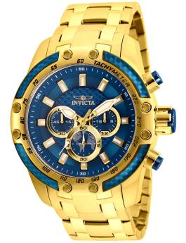 Invicta Speedway - SCUBA 25945 Orologio da Uomo - Movimento al Quarzo - Acciaio Inossidabile con Quadrante Blu - 50 mm