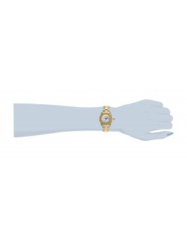 Invicta Angel 28440 Reloj de Mujer - Movimiento de Cuarzo - Acero Inoxidable con Esfera Plateada - 30 mm