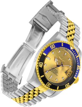 Invicta Pro Diver 29181 Men's Watch - Automatic Movement - Stainless Steel with Gold Dial - 42 mm