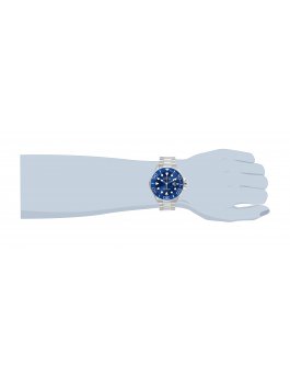 Invicta Pro Diver 28766 Herrenuhr - Quarzwerk - Edelstahl mit blauem Zifferblatt - 50 mm