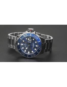 Invicta Pro Diver 28766 Herrenuhr - Quarzwerk - Edelstahl mit blauem Zifferblatt - 50 mm