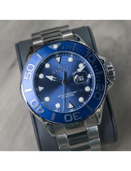 Invicta Pro Diver 28766 Herrenuhr - Quarzwerk - Edelstahl mit blauem Zifferblatt - 50 mm
