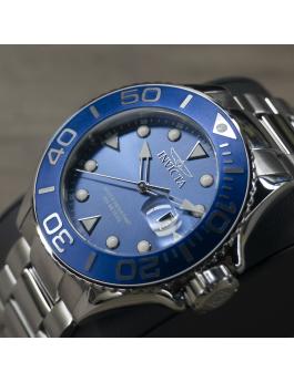 Invicta Pro Diver 28766 Herrenuhr - Quarzwerk - Edelstahl mit blauem Zifferblatt - 50 mm