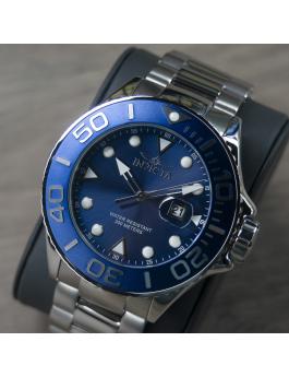 Invicta Pro Diver 28766 Herrenuhr - Quarzwerk - Edelstahl mit blauem Zifferblatt - 50 mm