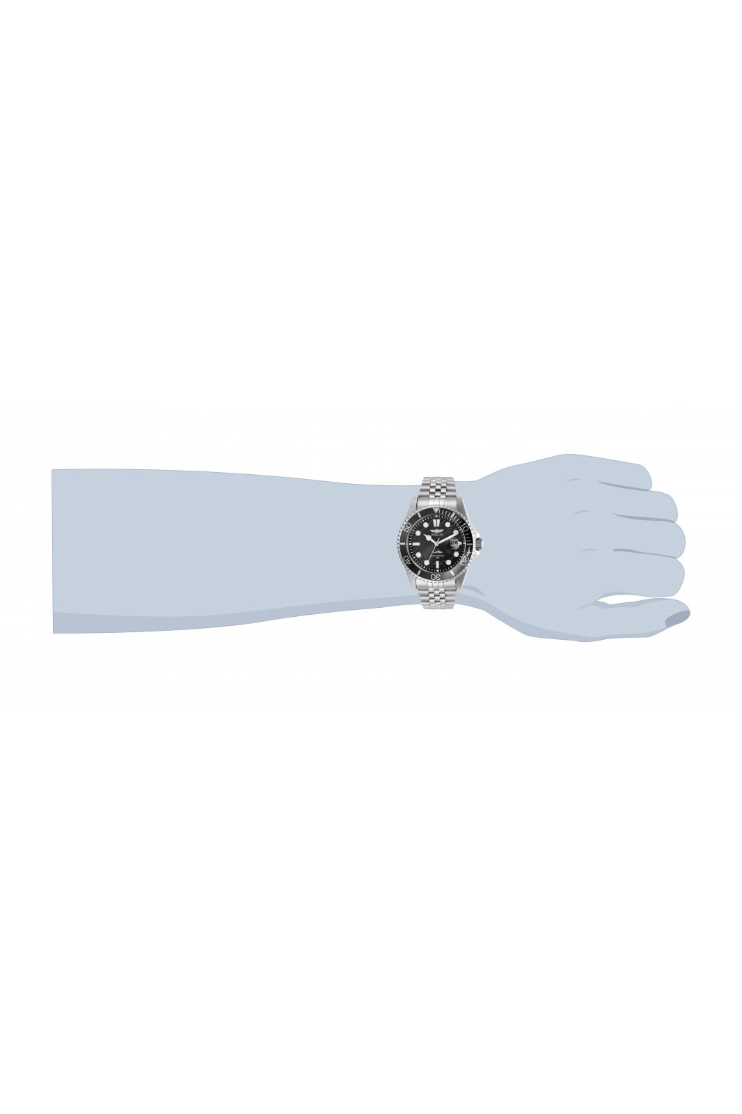 Invicta Pro Diver 30609 Reloj de Hombre - Movimiento de Cuarzo - Acero Inoxidable con Esfera Negra - 43 mm