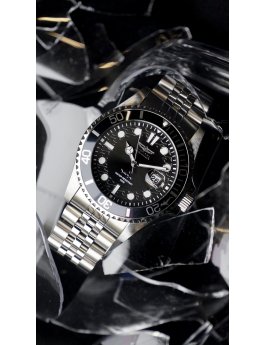 Invicta Pro Diver 30609 Reloj de Hombre - Movimiento de Cuarzo - Acero Inoxidable con Esfera Negra - 43 mm