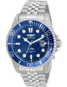 Relógio Masculino Invicta Pro Diver 30610 - Movimento Quartz - Aço Inoxidável com Mostrador Azul - 43 mm