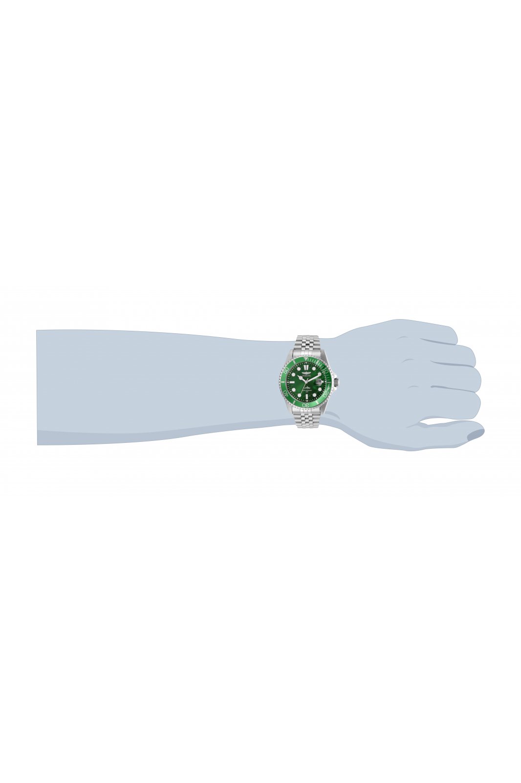 Invicta Pro Diver 30611 Reloj para Hombre - Movimiento de Cuarzo - Acero Inoxidable con Esfera Verde - 43 mm